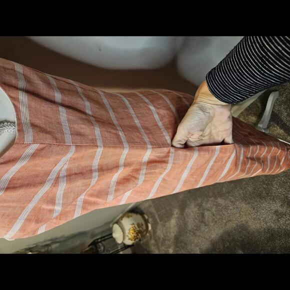 Talbots Striped Summer Dress with Embroidered Detail - Picture 5 of 9